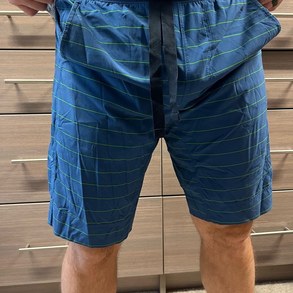 lululemon athletica Blue and Green Athletic Shorts